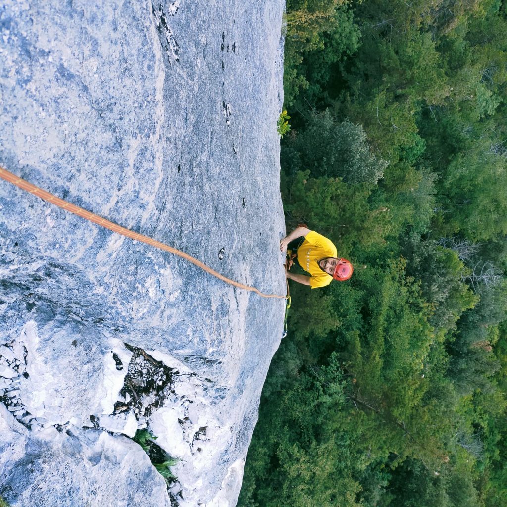 paura di volare in arrampicata